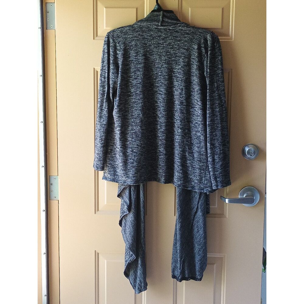 DKNY Jeans Space Dye Convertible Multi-Way Loop Scarf Cardigan Size L - Picture 2 of 7
